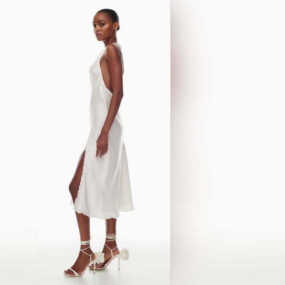 Aritzia Nines Satin Cowlneck Midi Dress - FLAWED - Picture 6 of 16